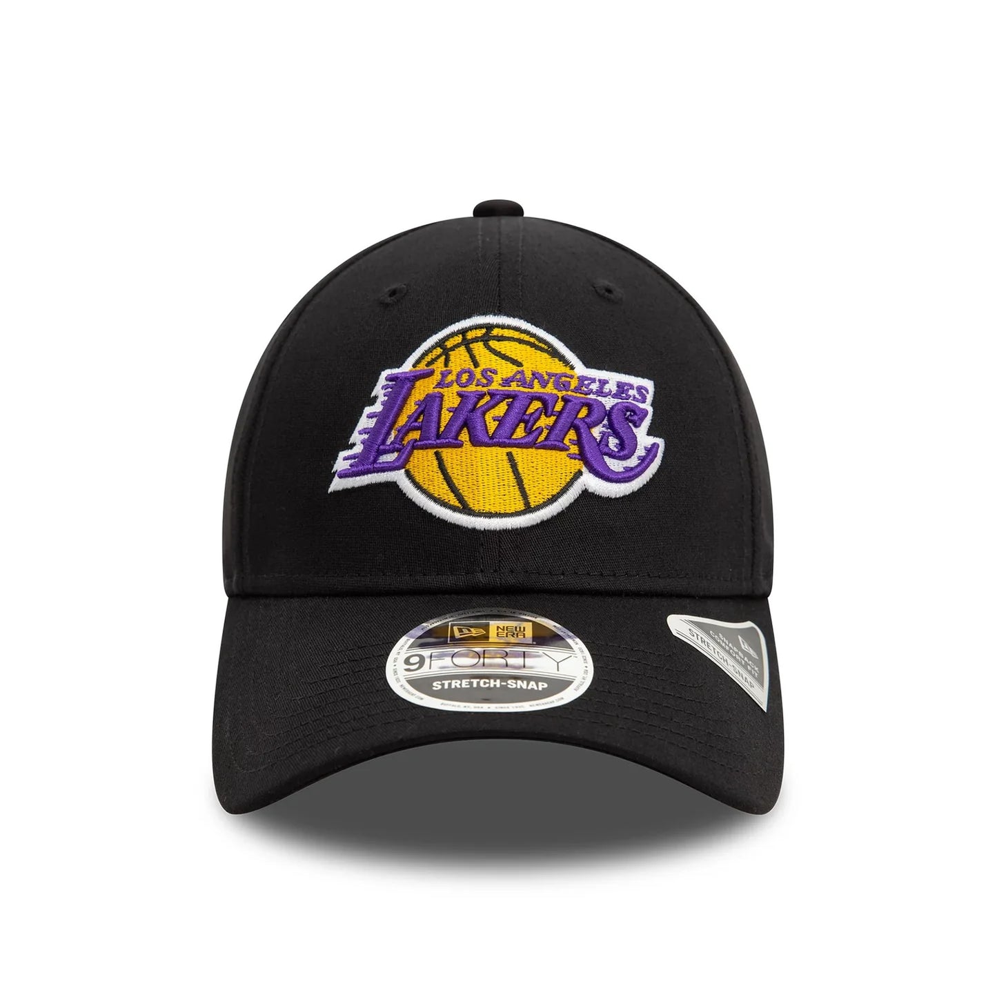 New Era 9FORTY Stretch Snap LA Lakers NBA Cap One Size Schwarz