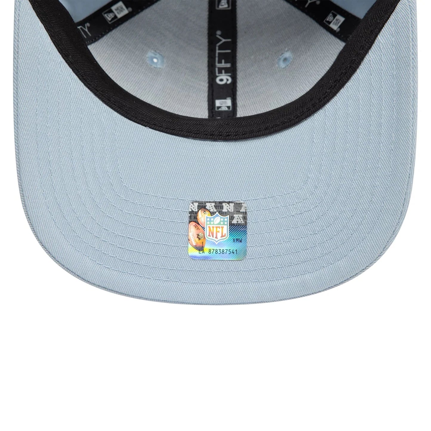 New Era Las Vegas Raiders Metallic Pastellblau 9FIFTY Original Fit Snapback