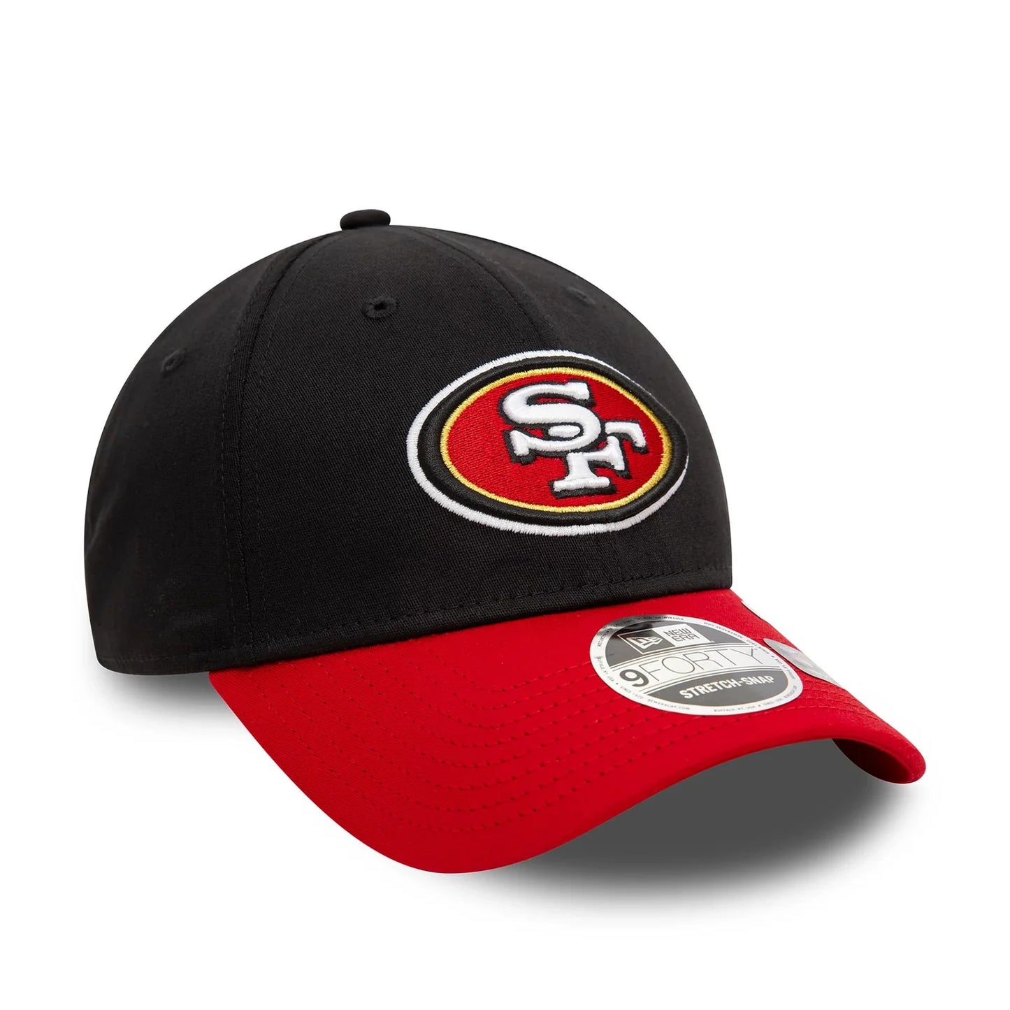 New Era 9FORTY Stretch Snap San Francisco 49ers NFL Cap One Size Schwarz