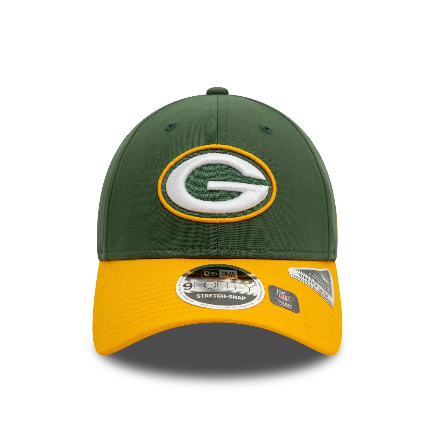 New Era 9FORTY Stretch Snap Green Bay Packers NFL Cap One Size Dunkelgrün
