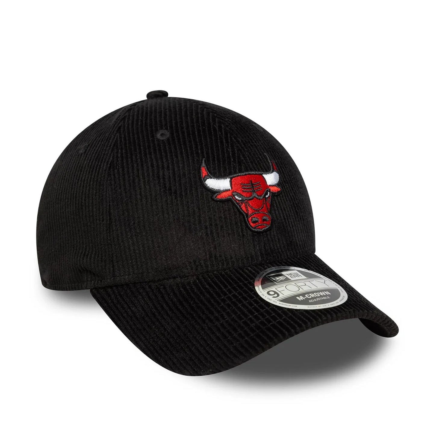 New Era Schwarze Chicago Bulls NBA Cord 9FORTY M-Crown Verstellbare Cap