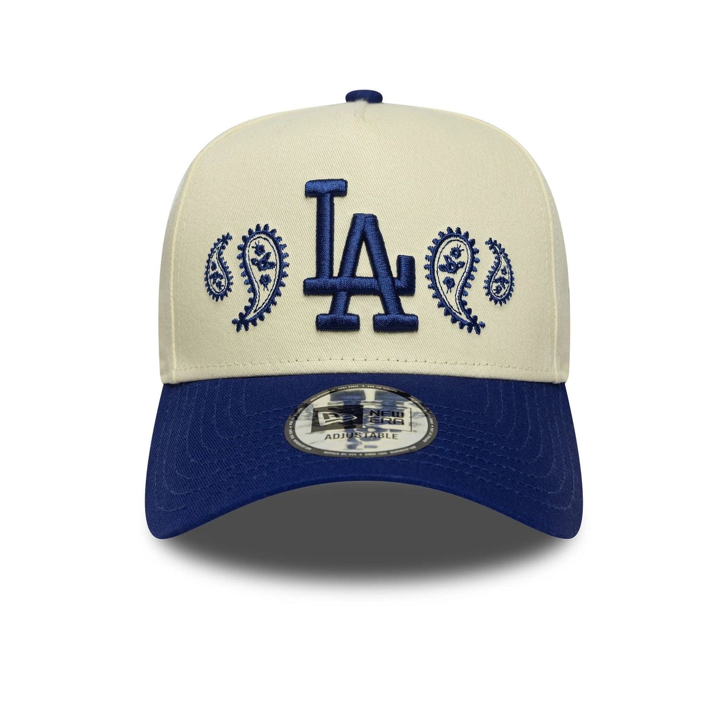 New Era Weiße LA Dodgers MLB Paisley 9FORTY E-Frame Cap