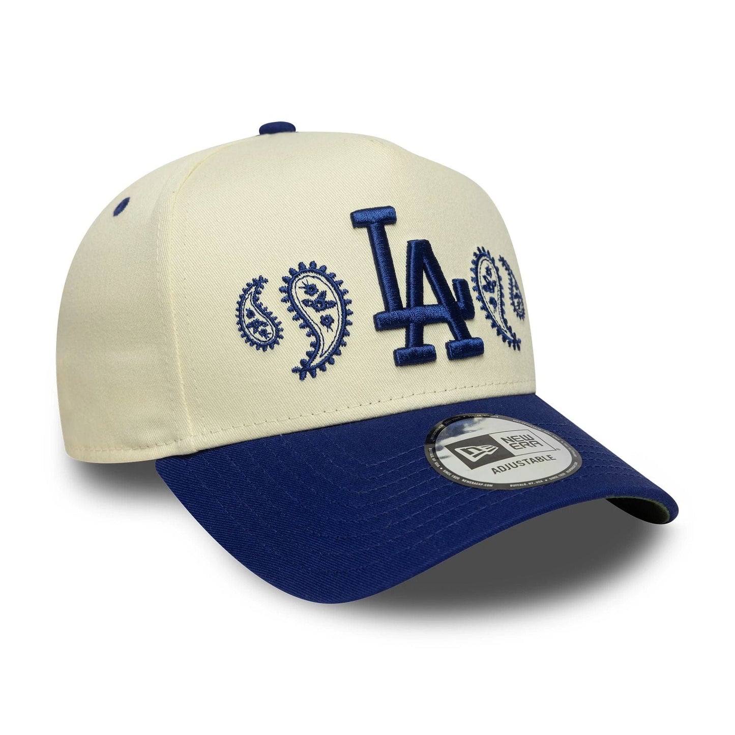 New Era Weiße LA Dodgers MLB Paisley 9FORTY E-Frame Cap