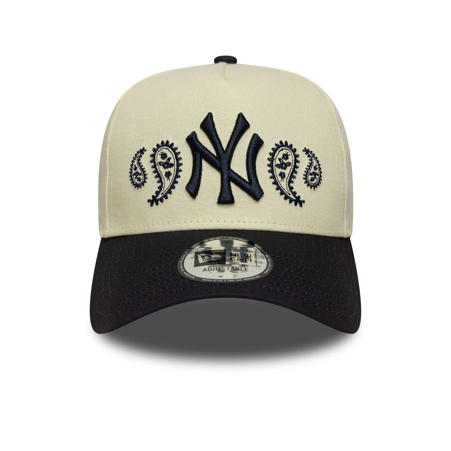New Era Weiße New York Yankees MLB Paisley 9FORTY E-Frame Cap