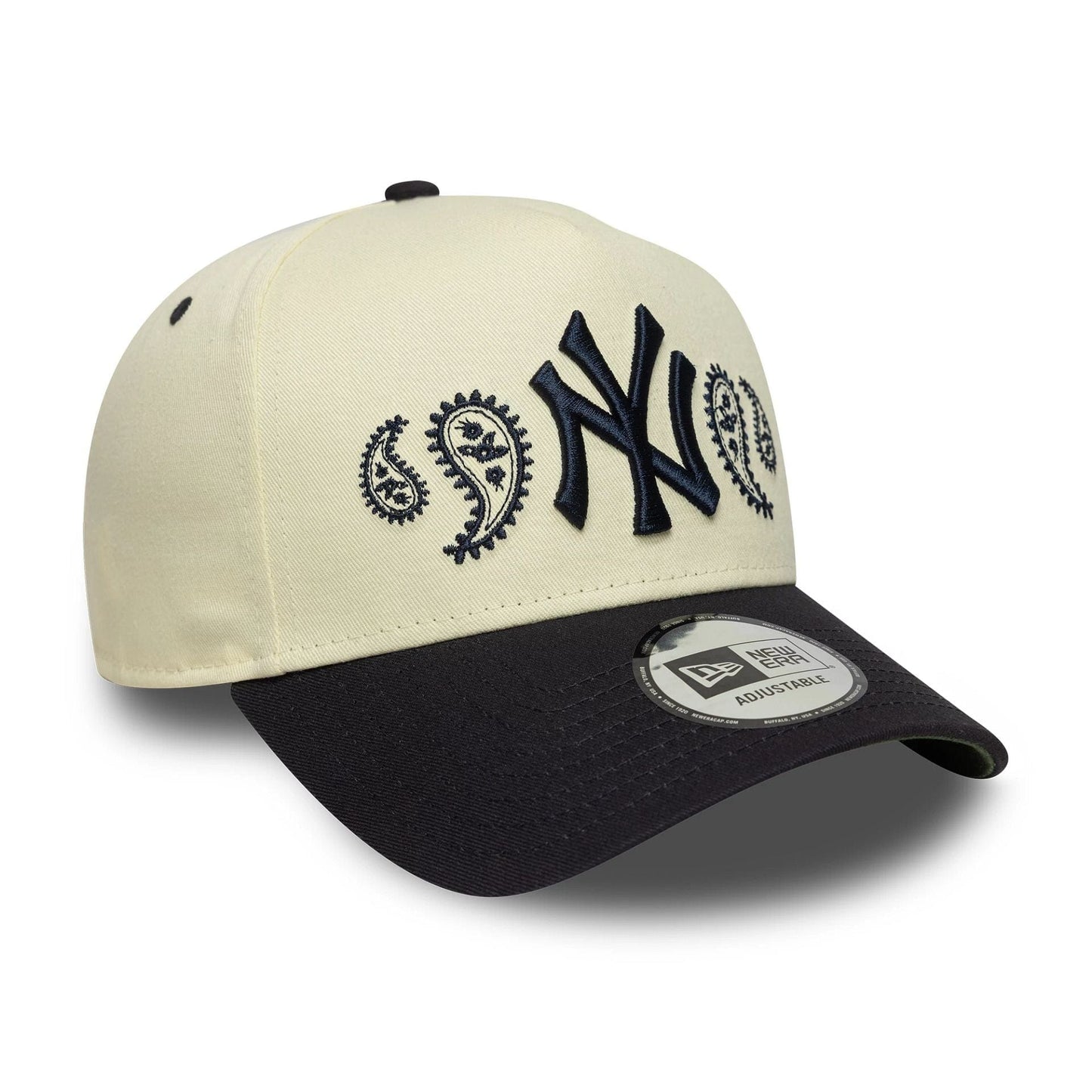 New Era Weiße New York Yankees MLB Paisley 9FORTY E-Frame Cap