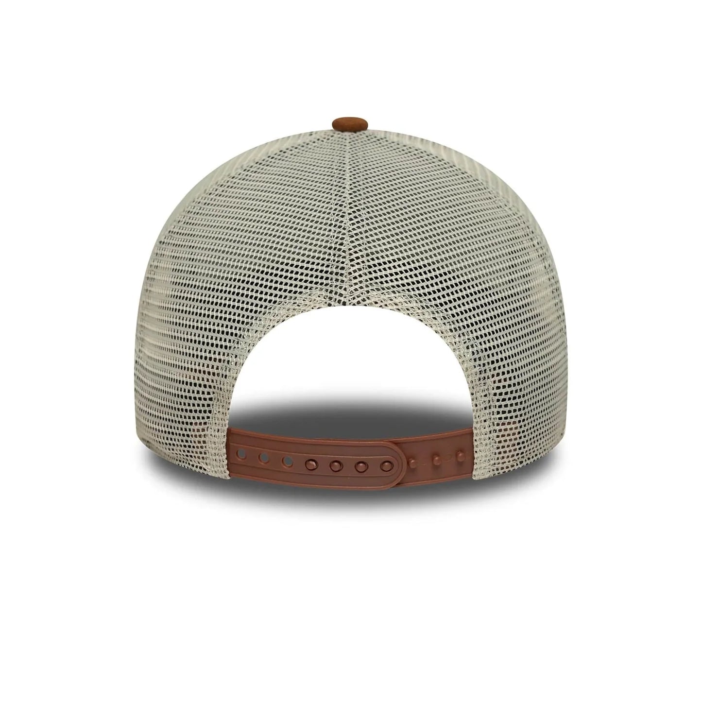 New Era Hellbeige New Era Oval Patch Wildleder 9FORTY E-Frame Trucker Cap