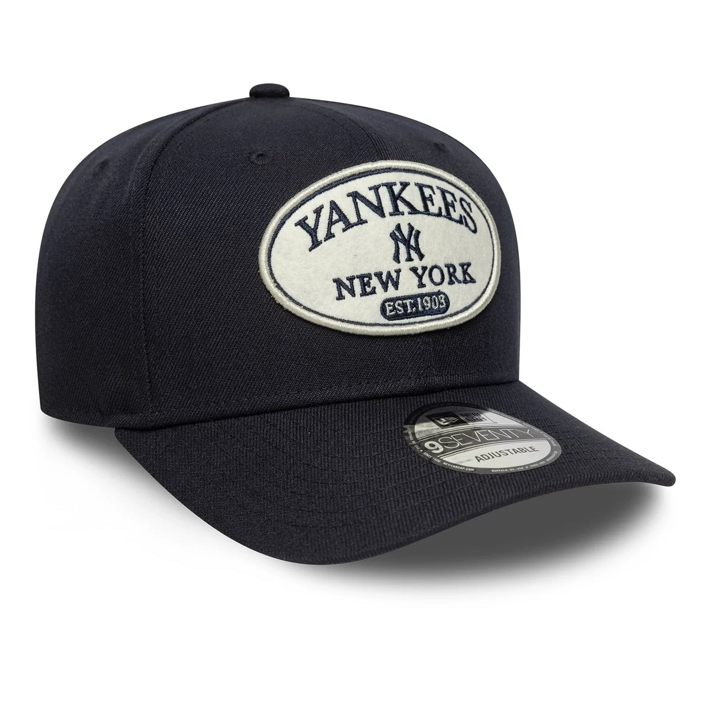 New Era Navy New York Yankees MLB Patch 9SEVENTY Stretch Snap Cap