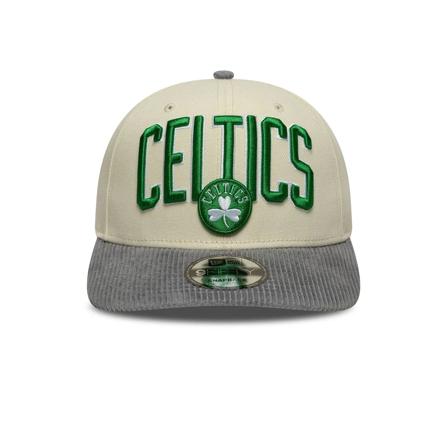 New Era Hellbeige Boston Celtics NBA Cord Visor 9FIFTY Snapback Cap
