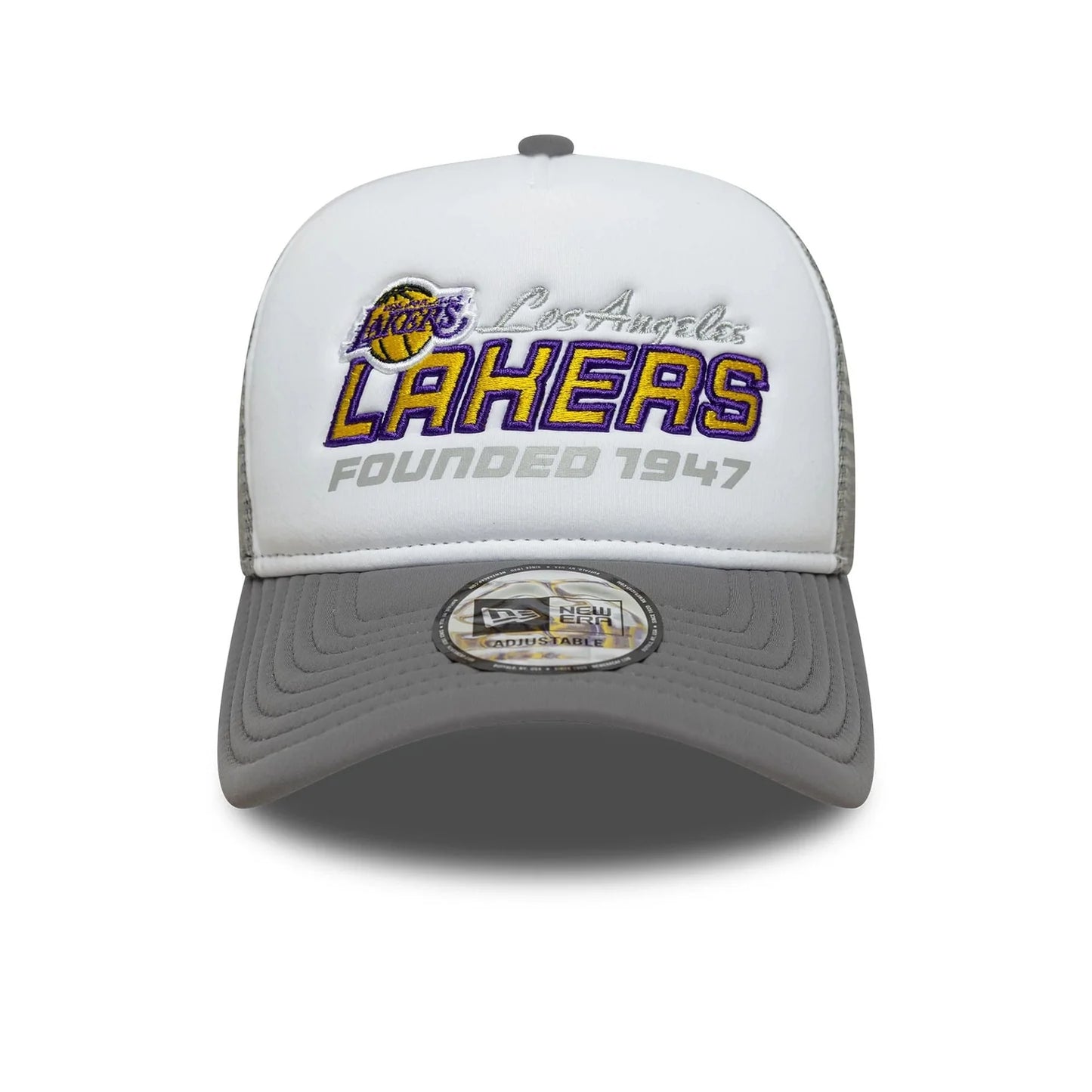 New Era Graue LA Lakers NBA Graphic 9FORTY A-Frame Trucker Cap