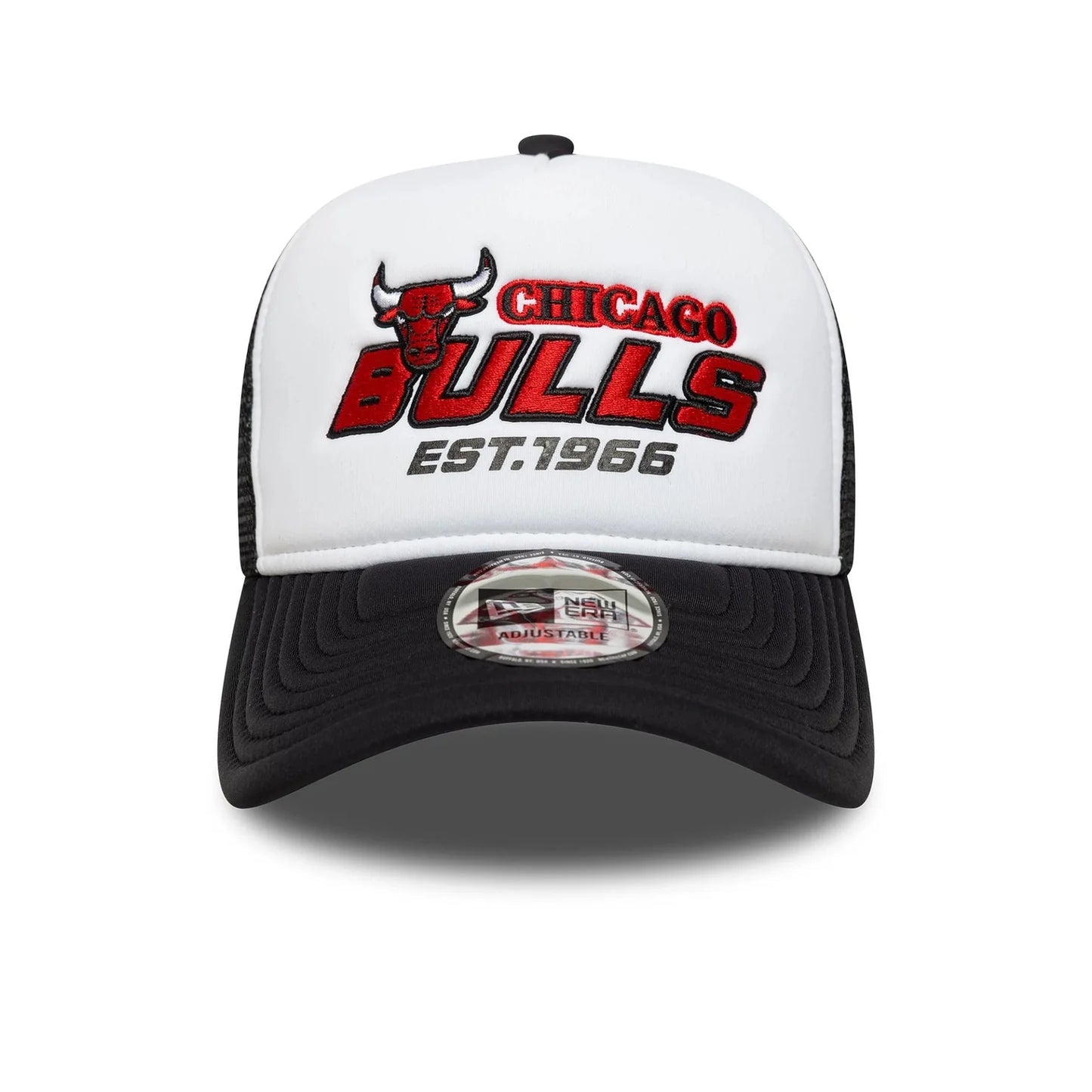 New Era Schwarze Chicago Bulls NBA Graphic 9FORTY A-Frame Trucker Cap
