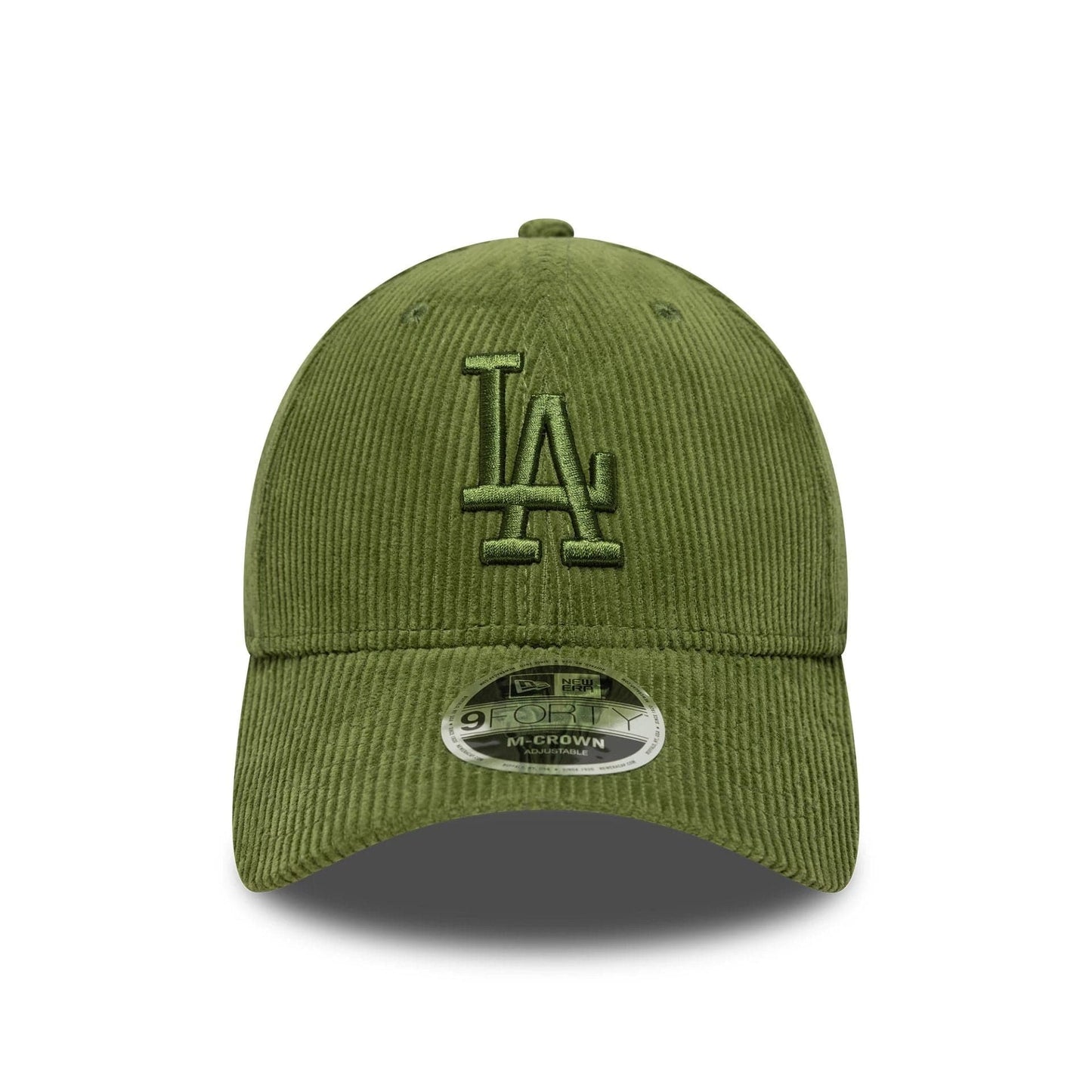 New Era Dunkelgrüne MLB Cord LA Dodgers 9FORTY verstellbare M-Crown Cap