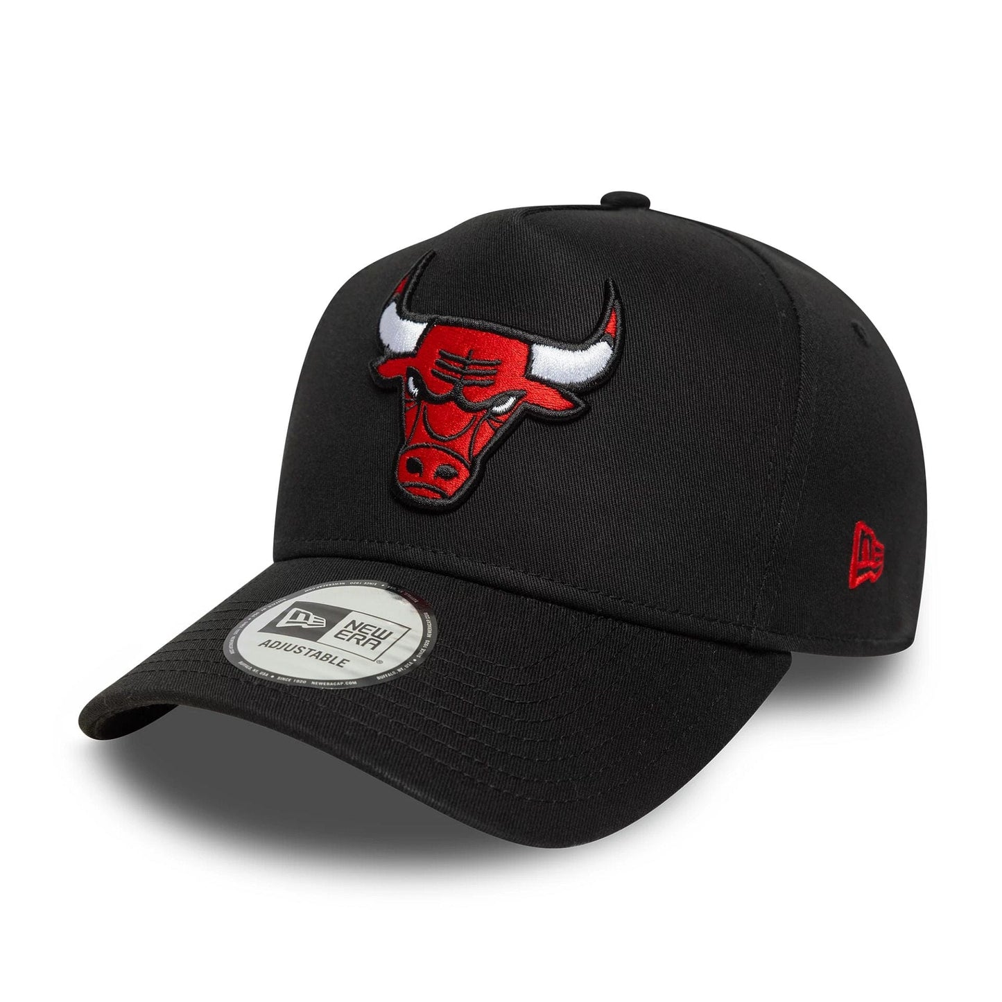 New Era Schwarze NBA Sidepatch Chicago Bulls 9FORTY E-Frame Verstellbare Cap