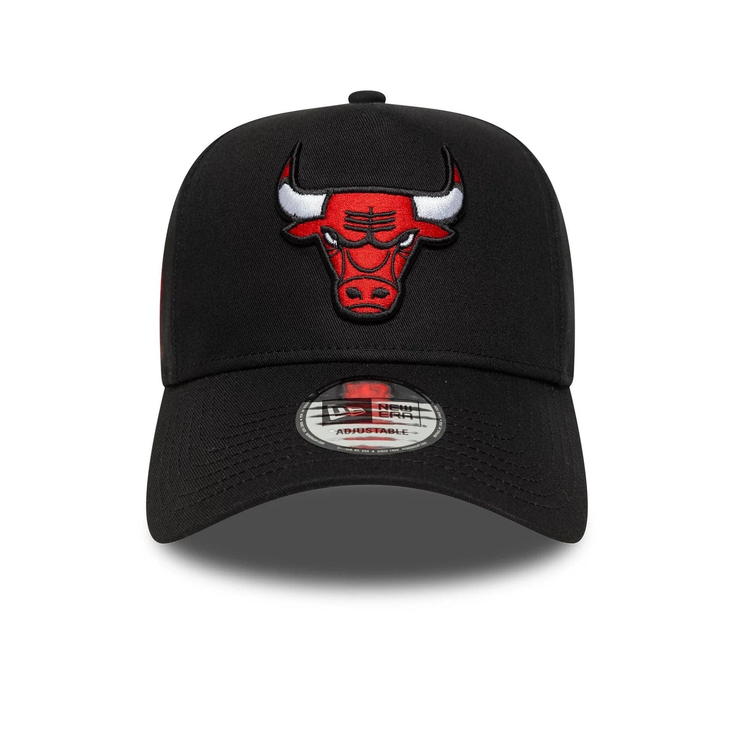 New Era Schwarze NBA Sidepatch Chicago Bulls 9FORTY E-Frame Verstellbare Cap