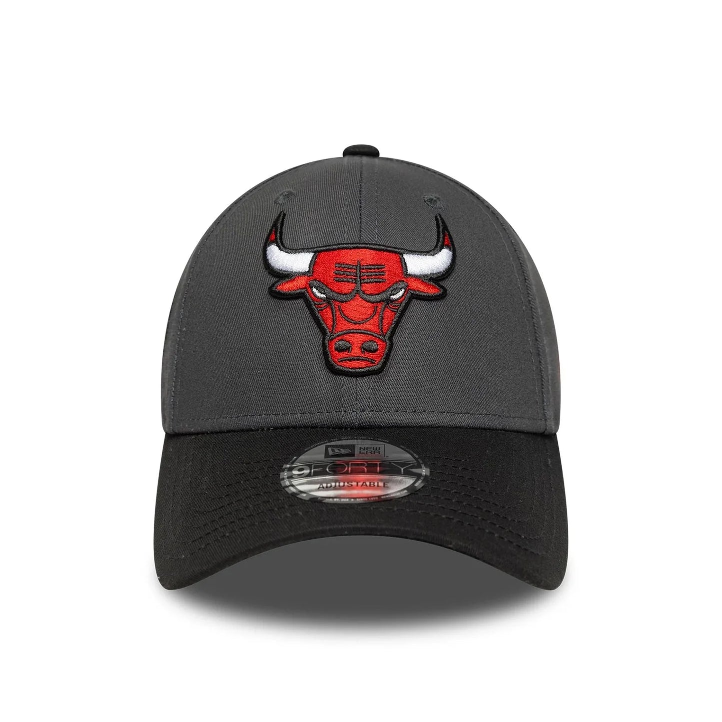 New Era Dark Grey NBA Sidepatch Chicago Bulls 9FORTY Verstellbare Cap