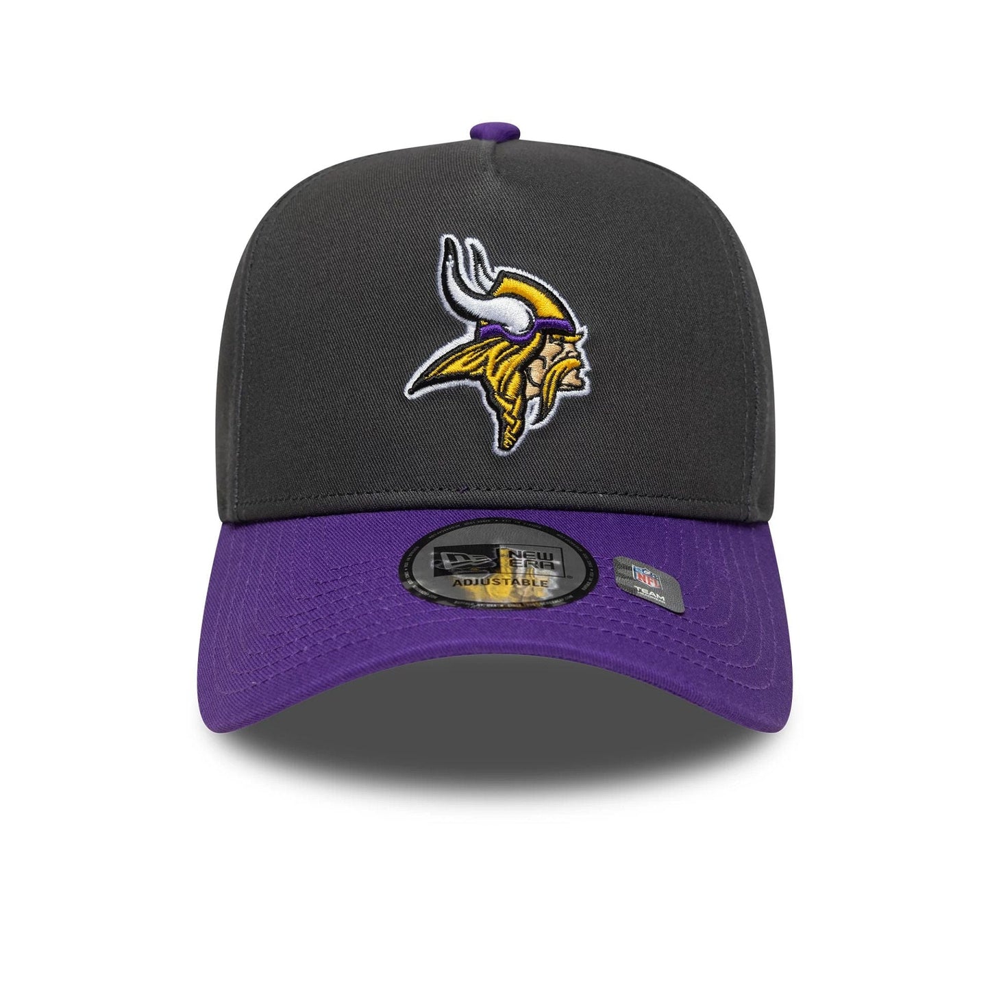 New Era Dunkelgraue NFL Minnesota Vikings 9FORTY E-Frame Verstellbare Cap