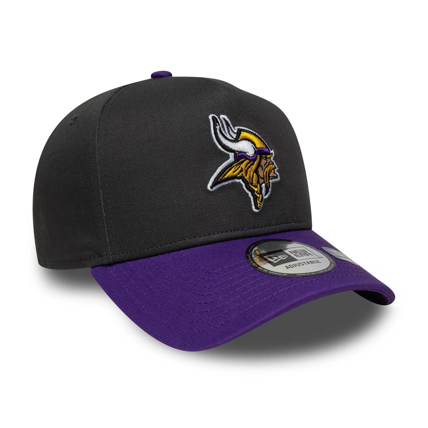 New Era Dunkelgraue NFL Minnesota Vikings 9FORTY E-Frame Verstellbare Cap