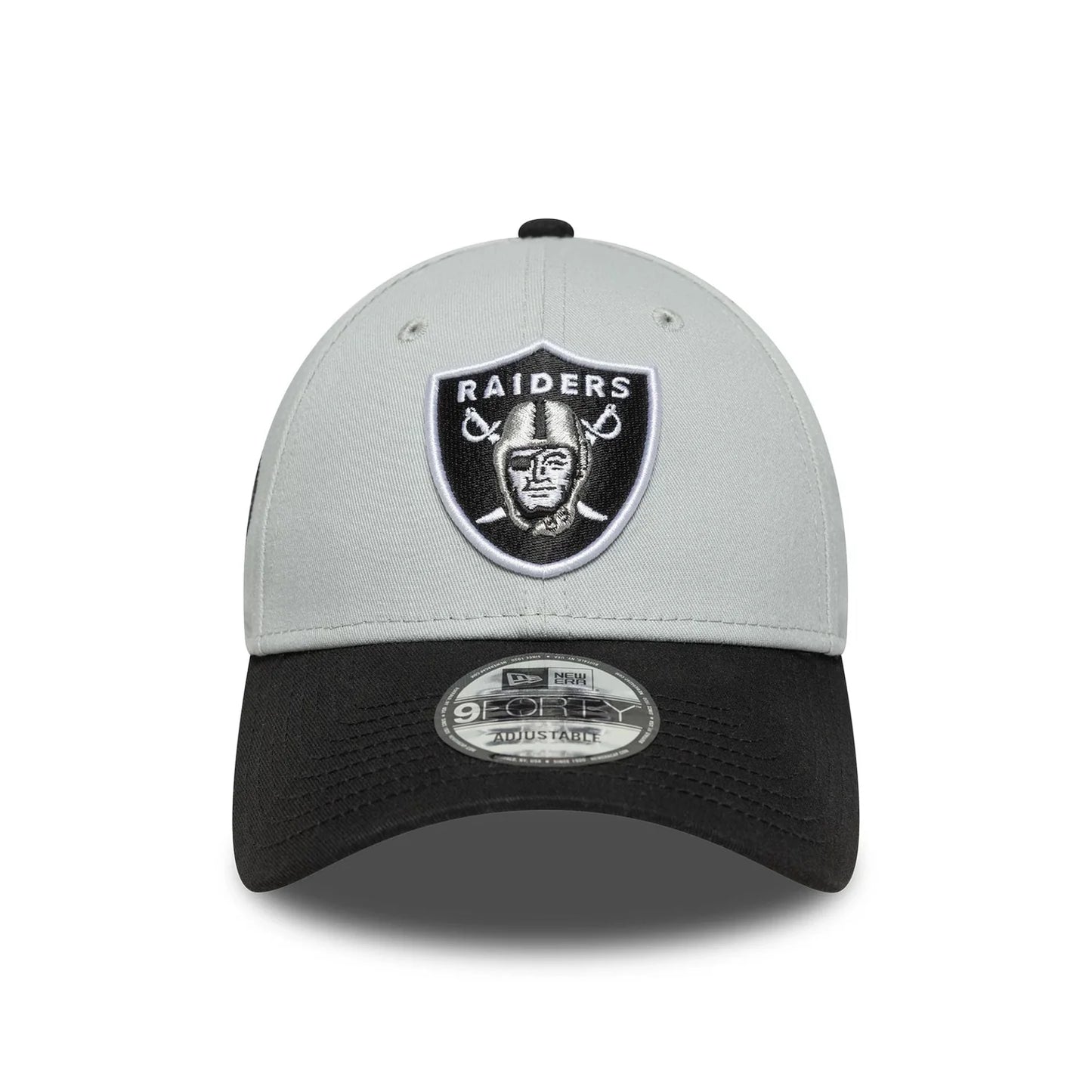 New Era Graue Las Vegas Raiders NFL Sidepatch 9FORTY Verstellbare Cap