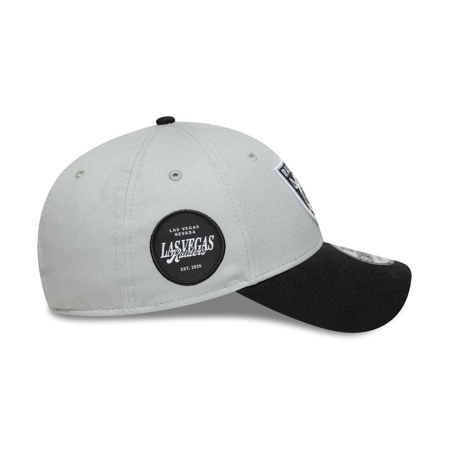 New Era Graue Las Vegas Raiders NFL Sidepatch 9FORTY Verstellbare Cap