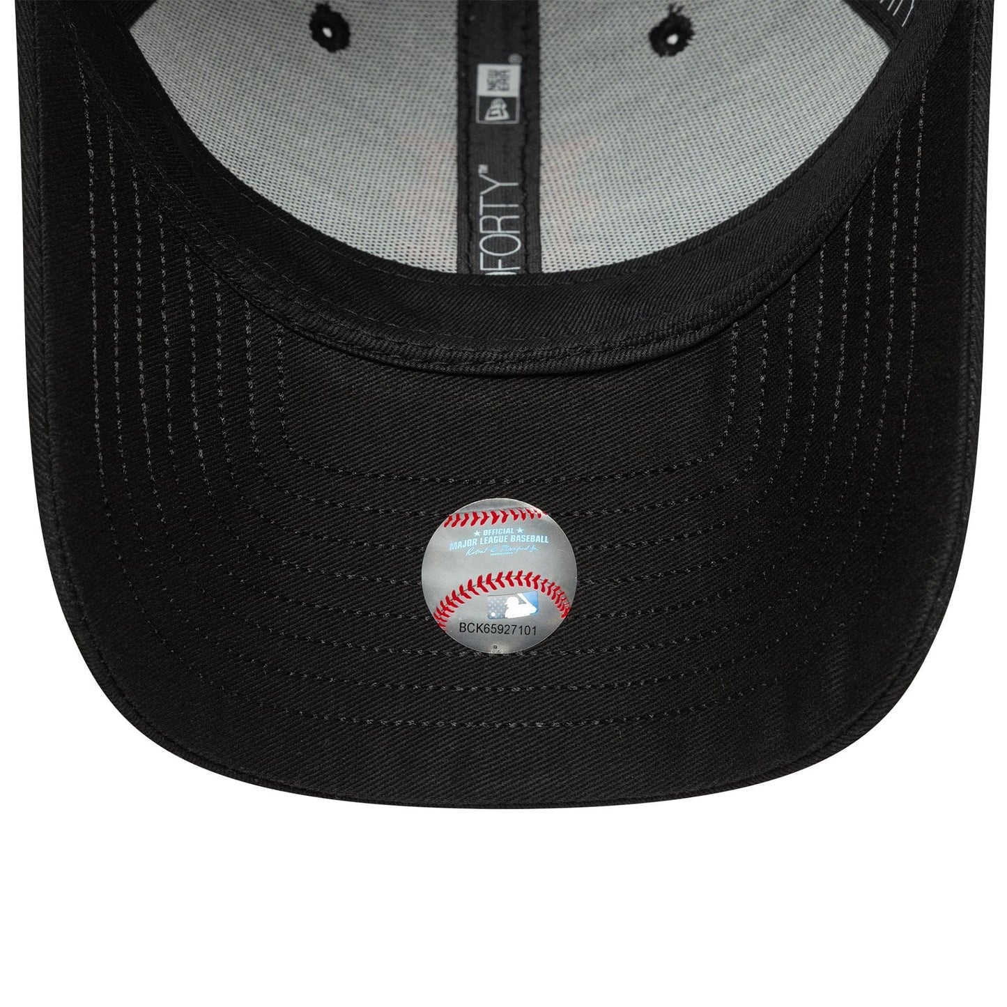 New Era Schwarze New York Mets MLB Visor Script 9FORTY Verstellbare Cap