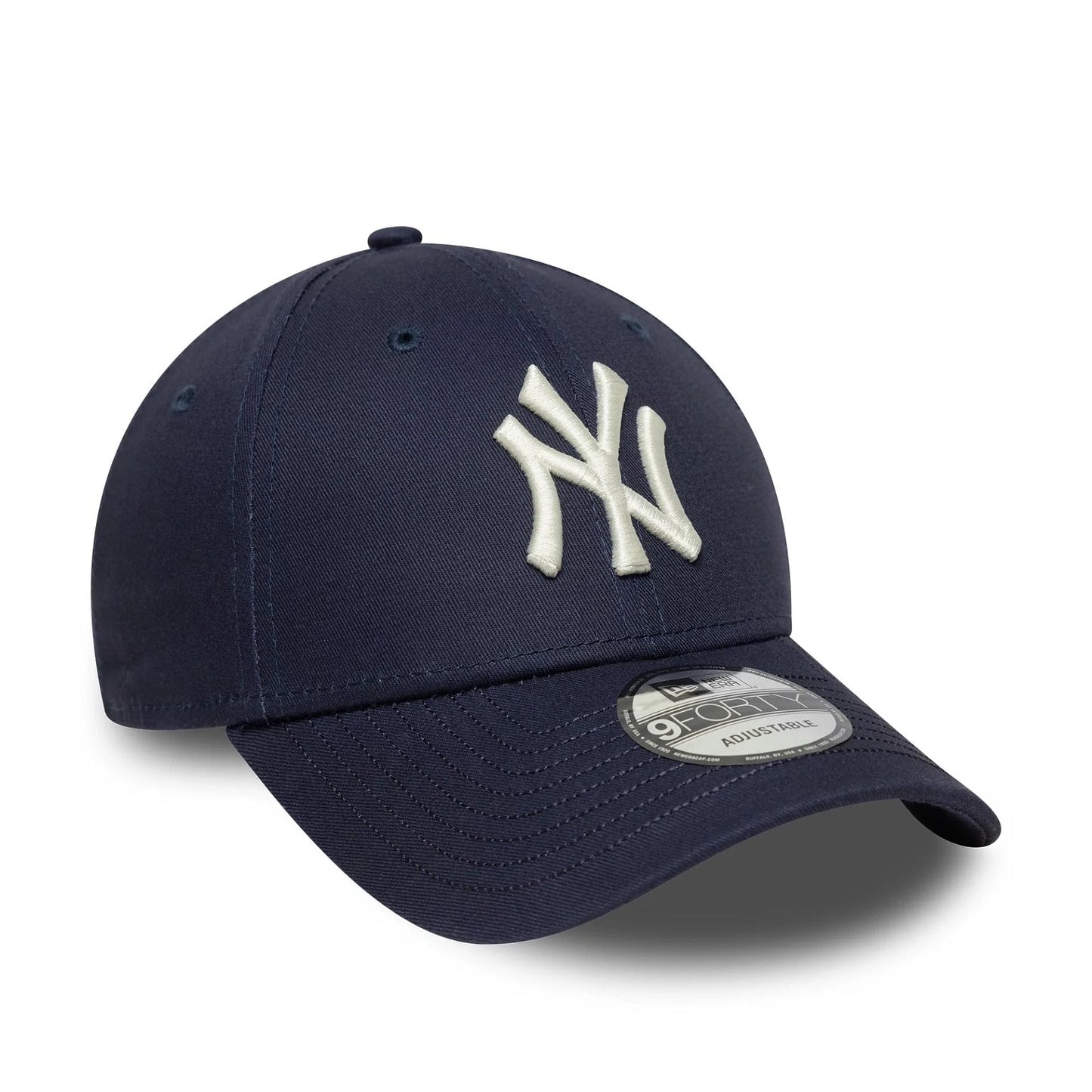 New Era Navy MLB Visor Script New York Yankees 9FORTY Verstellbare Cap