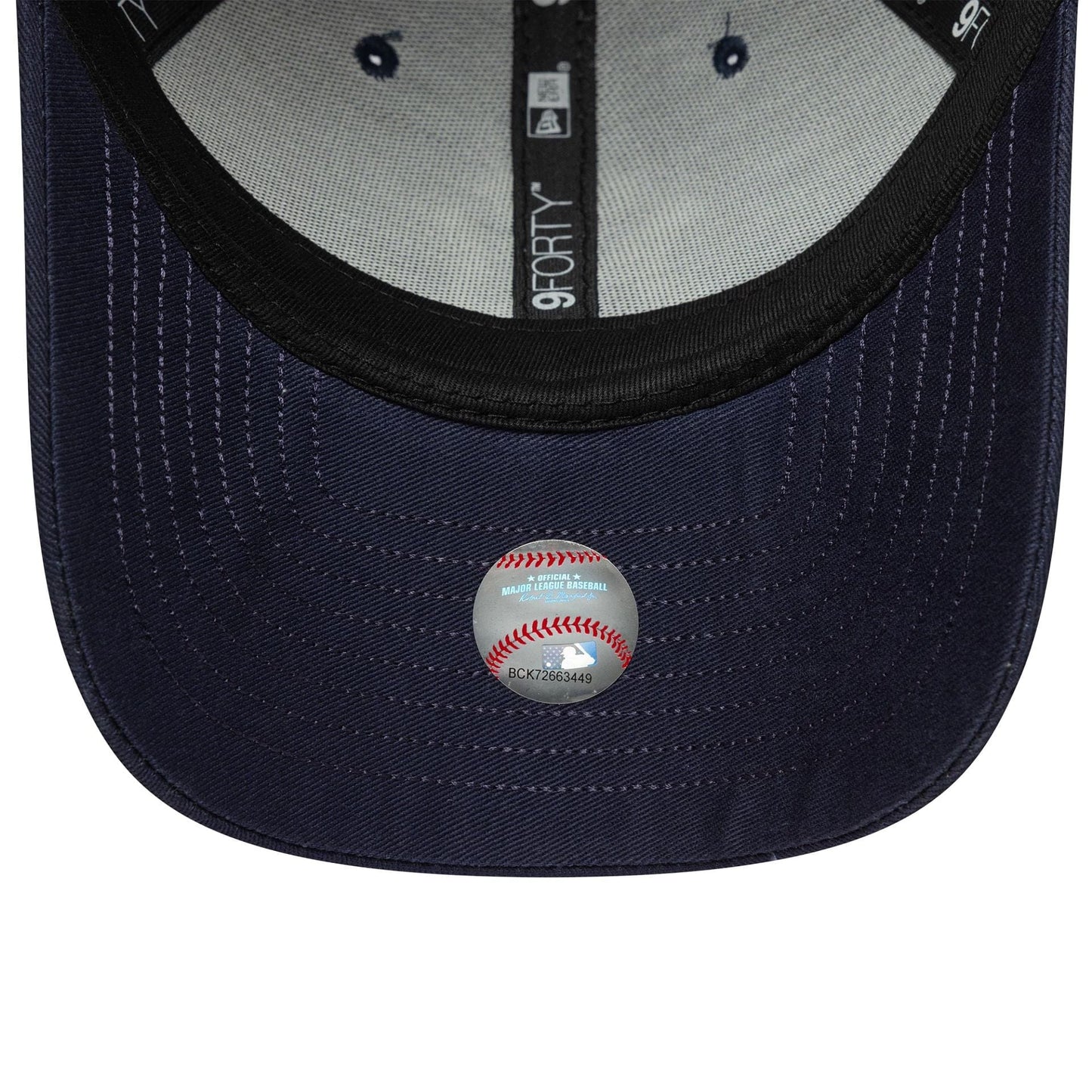 New Era Navy MLB Visor Script New York Yankees 9FORTY Verstellbare Cap