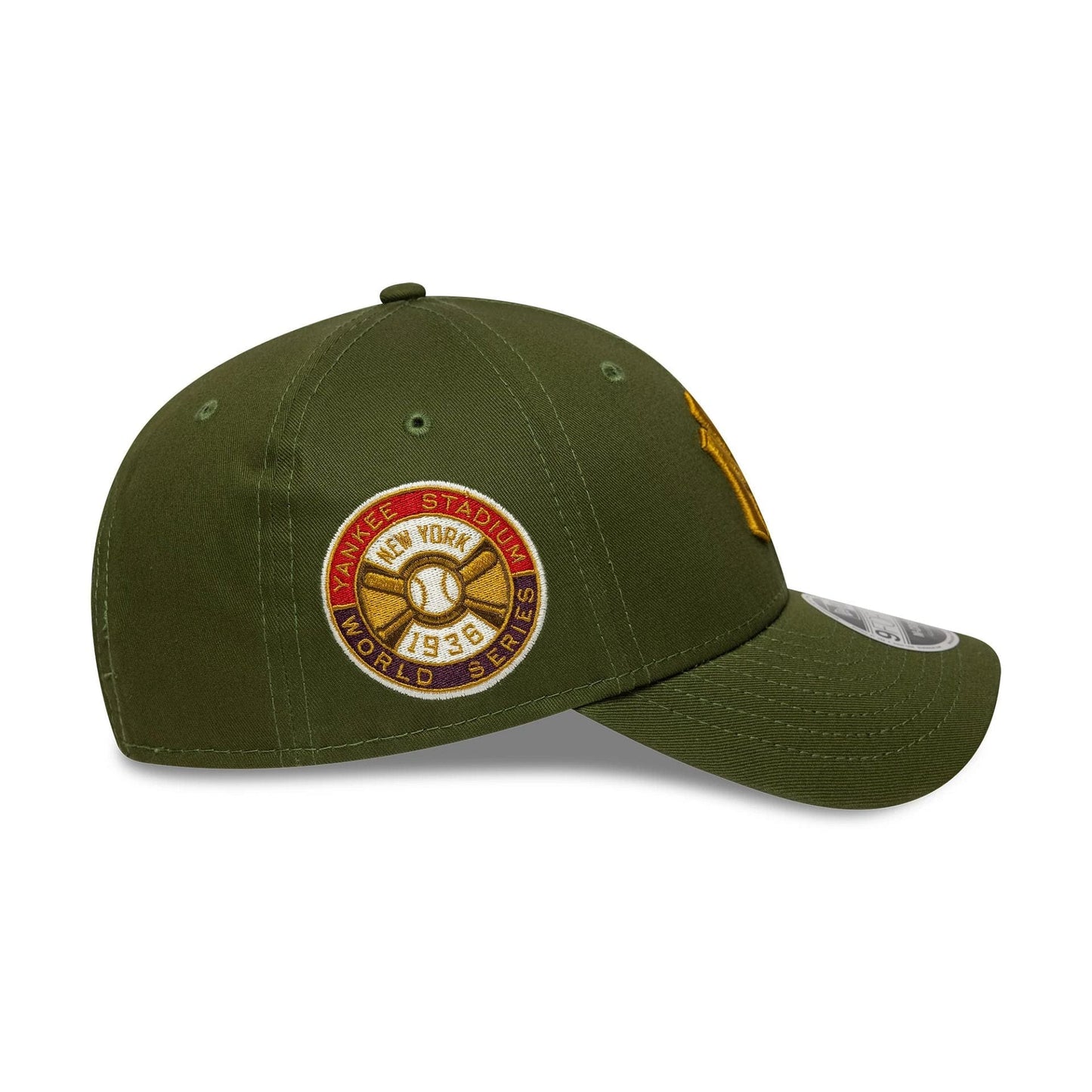 New Era Dunkelgrüne MLB World Series Patch New York Yankees 9FORTY M-Crown Verstellbare Cap