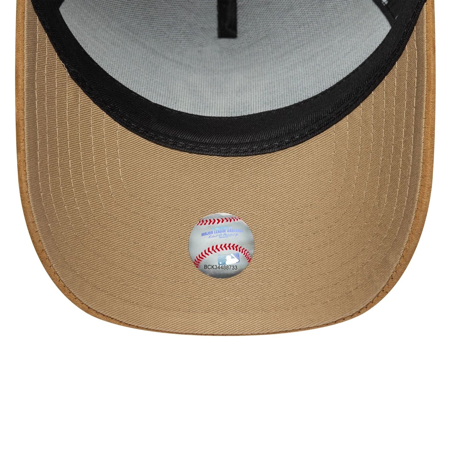 New Era Schwarze New York Yankees MLB Wildleder Visor 9FORTY E-Frame Verstellbare Cap