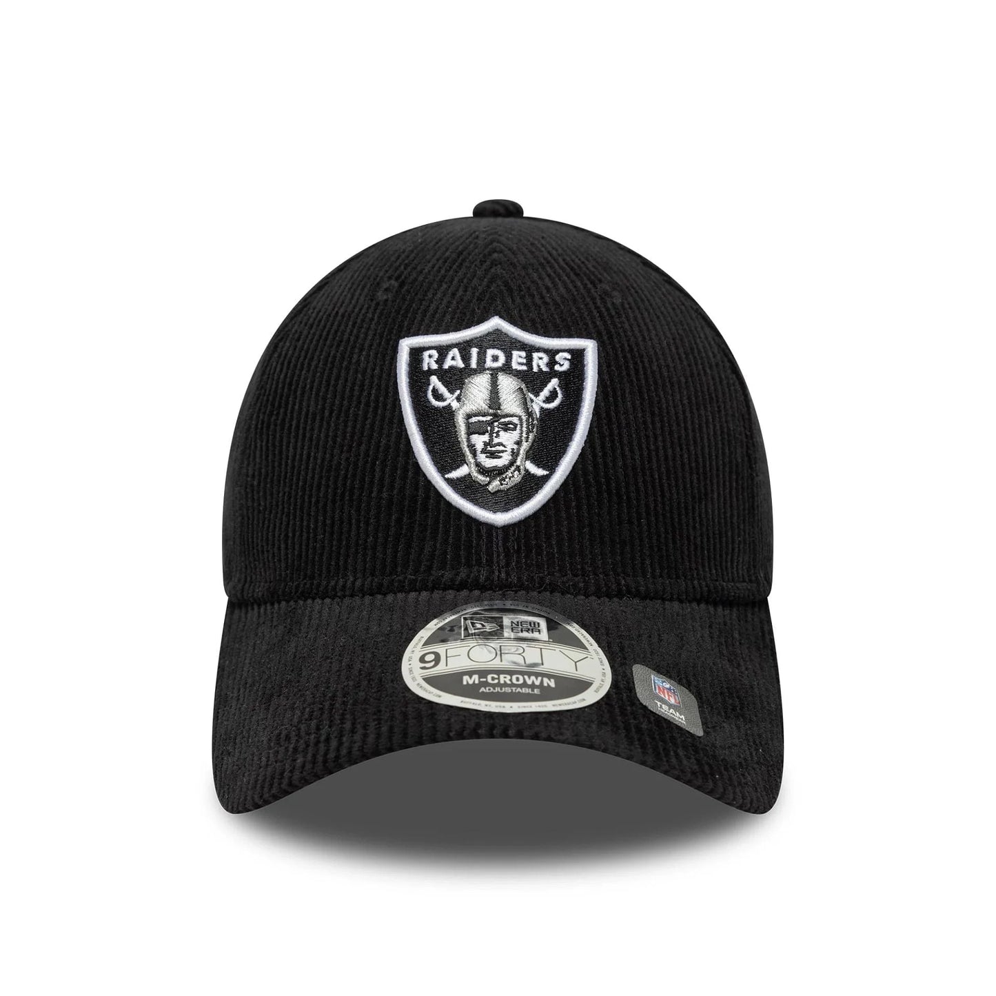 New Era Schwarze Las Vegas Raiders NFL Cord 9FORTY M-Crown Verstellbare Cap