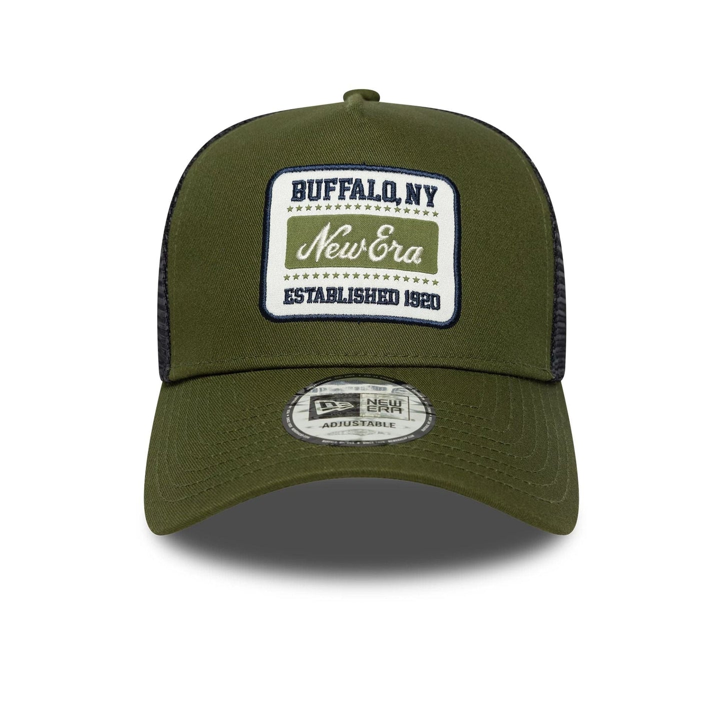 New Era Dunkelgrüne New Era Patch 9FORTY A-Frame Trucker Verstellbare Cap