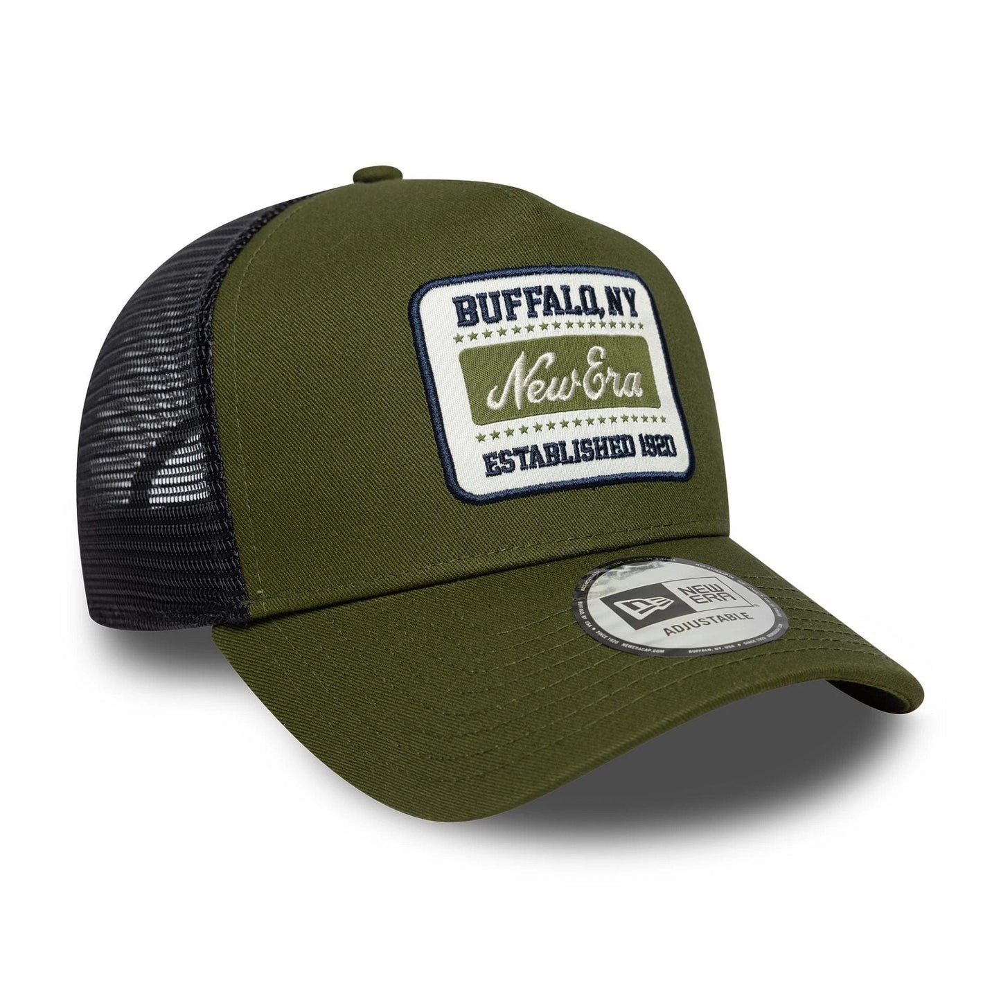 New Era Dunkelgrüne New Era Patch 9FORTY A-Frame Trucker Verstellbare Cap