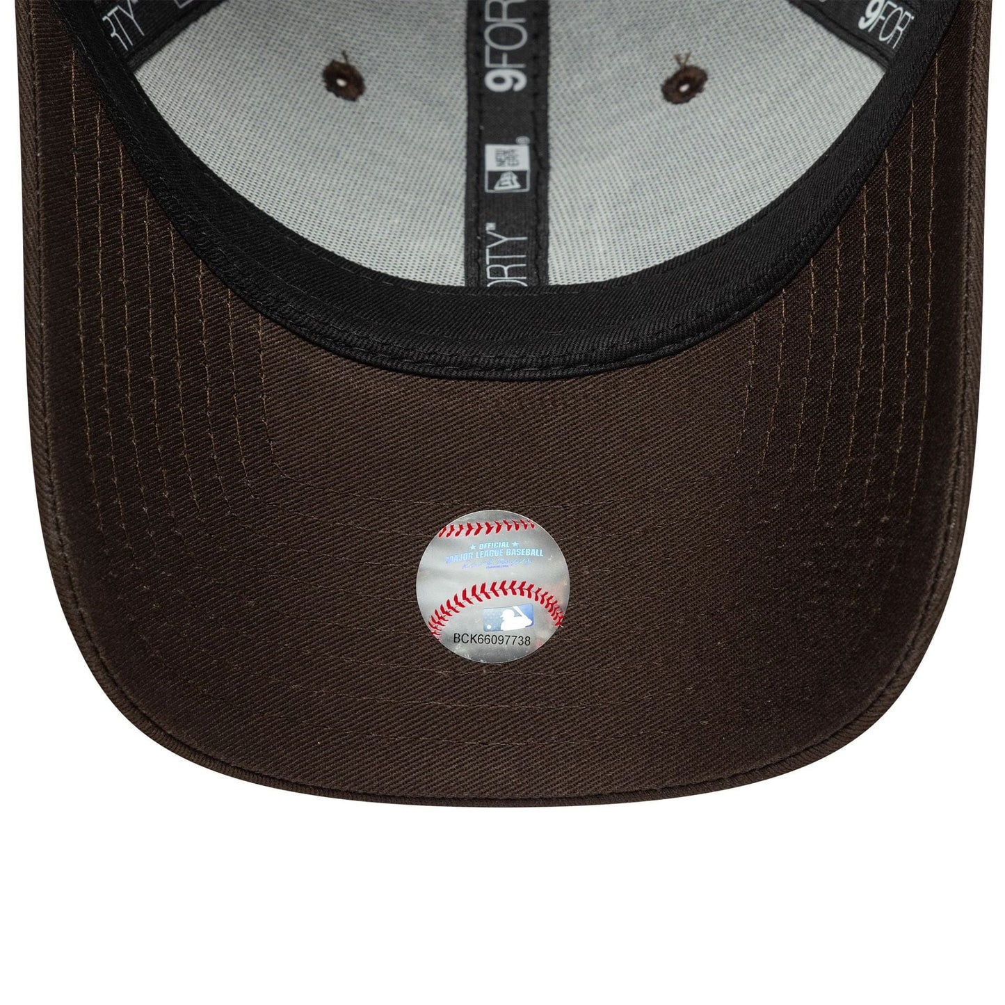 New Era Dunkelbraune LA Dodgers MLB Team Outline 9FORTY Verstellbare Cap