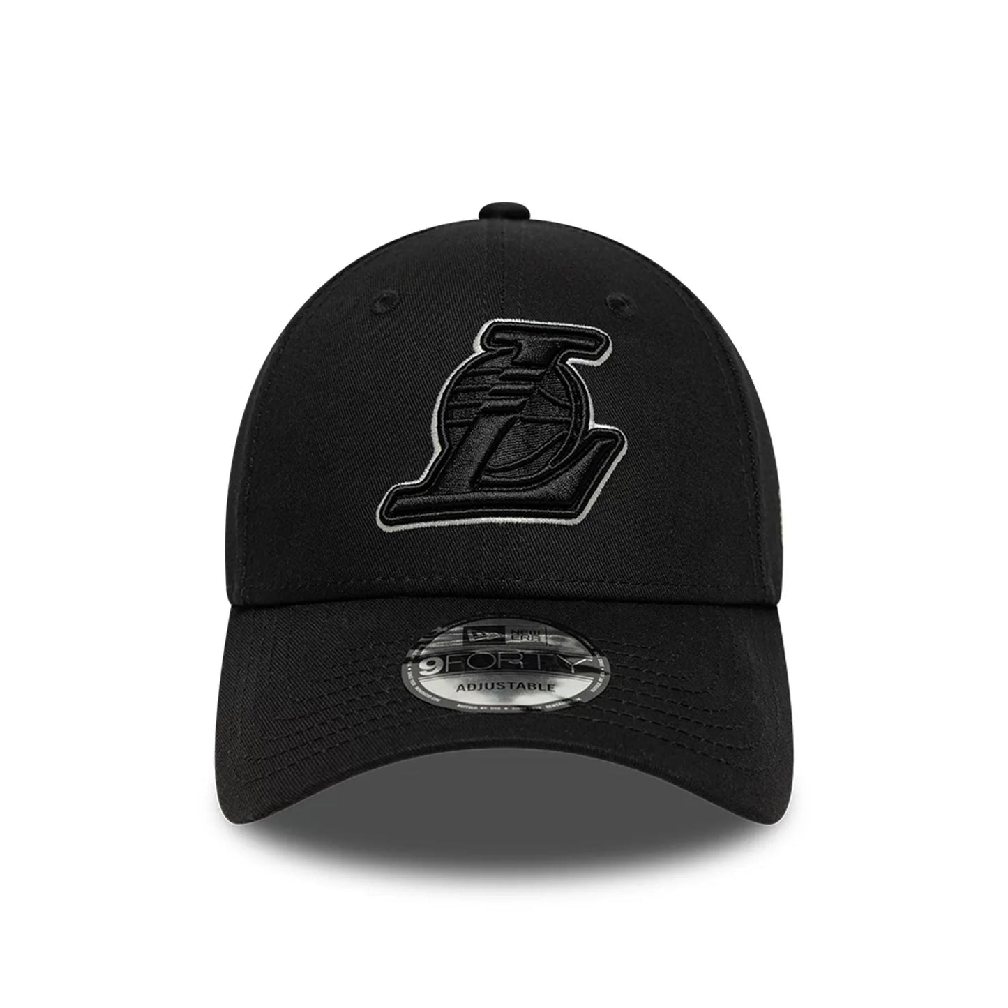 New Era Schwarze LA Lakers NBA Team Outline 9FORTY Verstellbare Cap