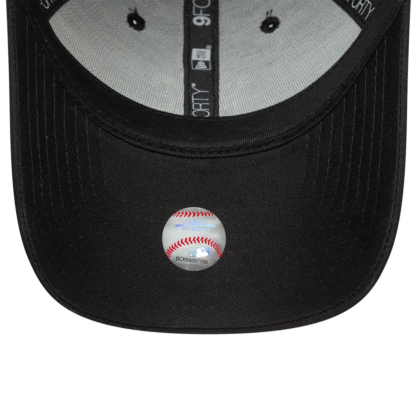 New Era Schwarze New York Yankees MLB Team Outline 9FORTY Verstellbare Cap