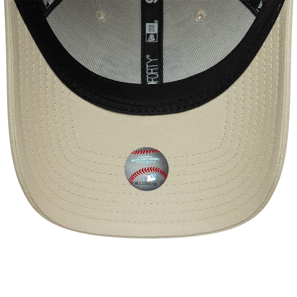 New Era Beige MLB Team Outline Athletics 9FORTY Cap
