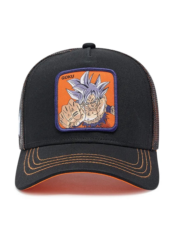 CAPSLAB Goku Dragon Ball Z Black Orange Trucker Cap CL/DBS/1/ULT2