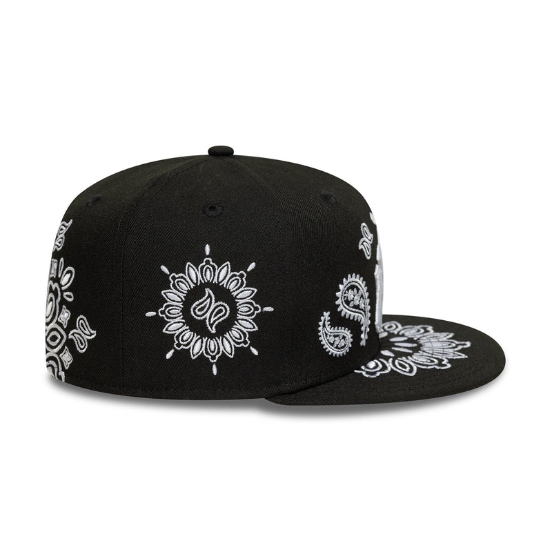 New Era NY Yankees 59FIFTY Paisley Fitted Cap Schwarz