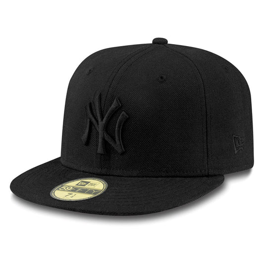 New Era New York Yankees Black On Black 59FIFTY Fitted Full Cap