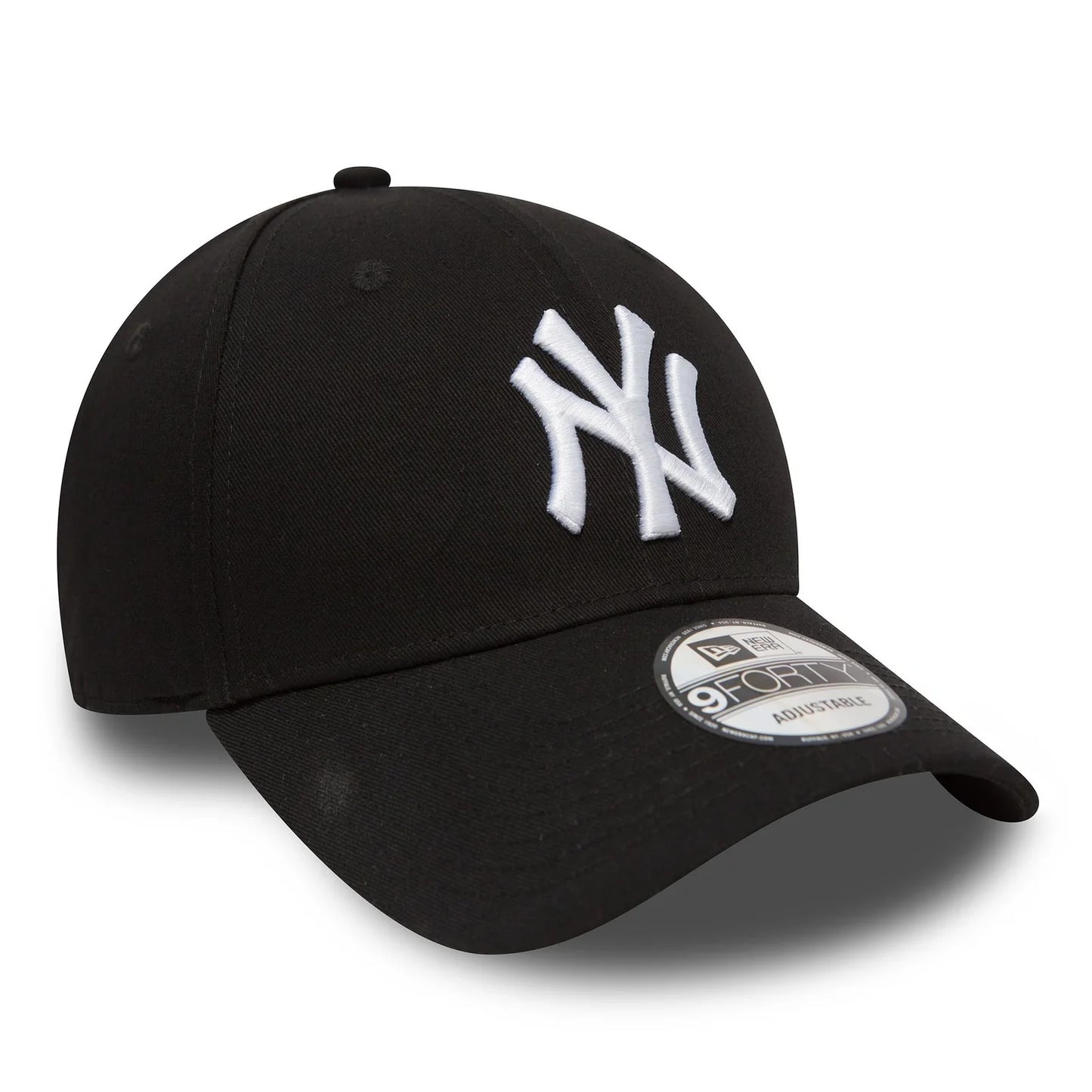 New Era Black New York Yankees League Essential 9FORTY Verstellbare Cap