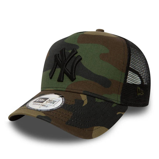New Era Camo New York Yankees A-Frame Trucker Cap