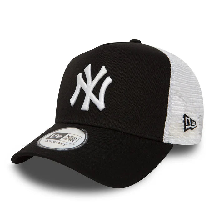 New Era New York Yankees A-Frame Trucker Cap Black/White