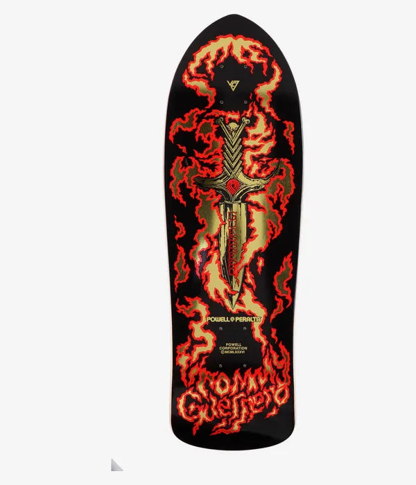 Powell-Peralta Guerrero BB S16 Limited Edition 9.75" Skateboard Deck (black gold)