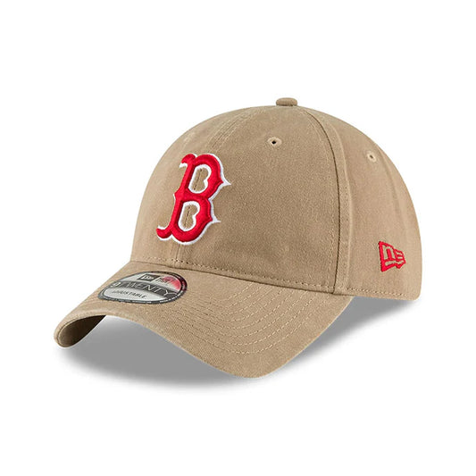 New Era Beige Boston Red Sox MLB Core Classic 9TWENTY Verstellbare Cap