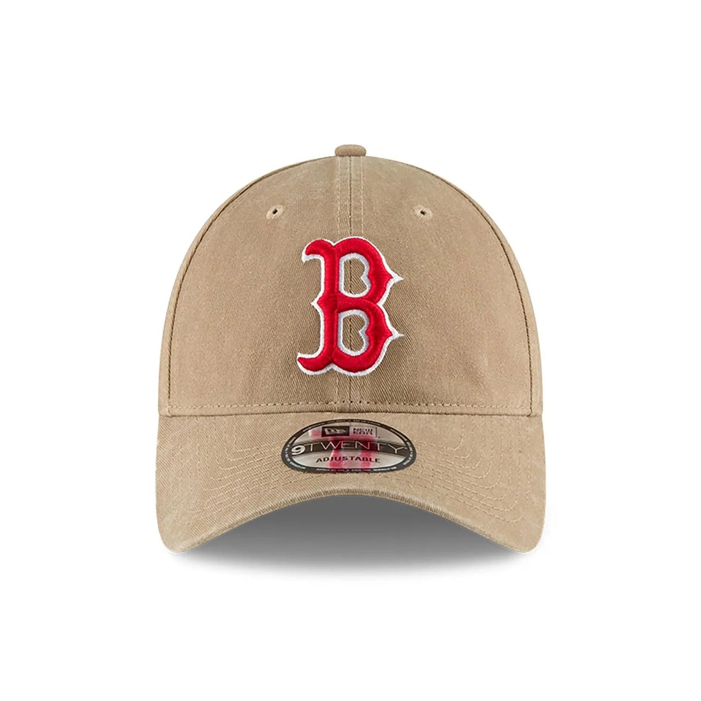 New Era Beige Boston Red Sox MLB Core Classic 9TWENTY Verstellbare Cap