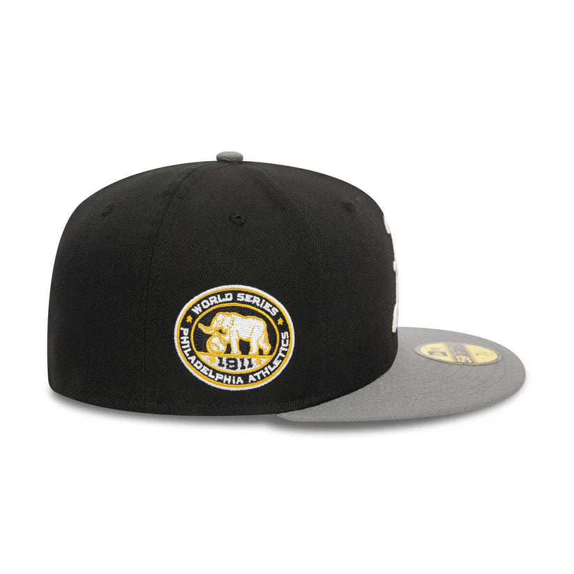 New Era 59FIFTY Black Oakland Athletics MLB Contrast Pin  Fitted Cap