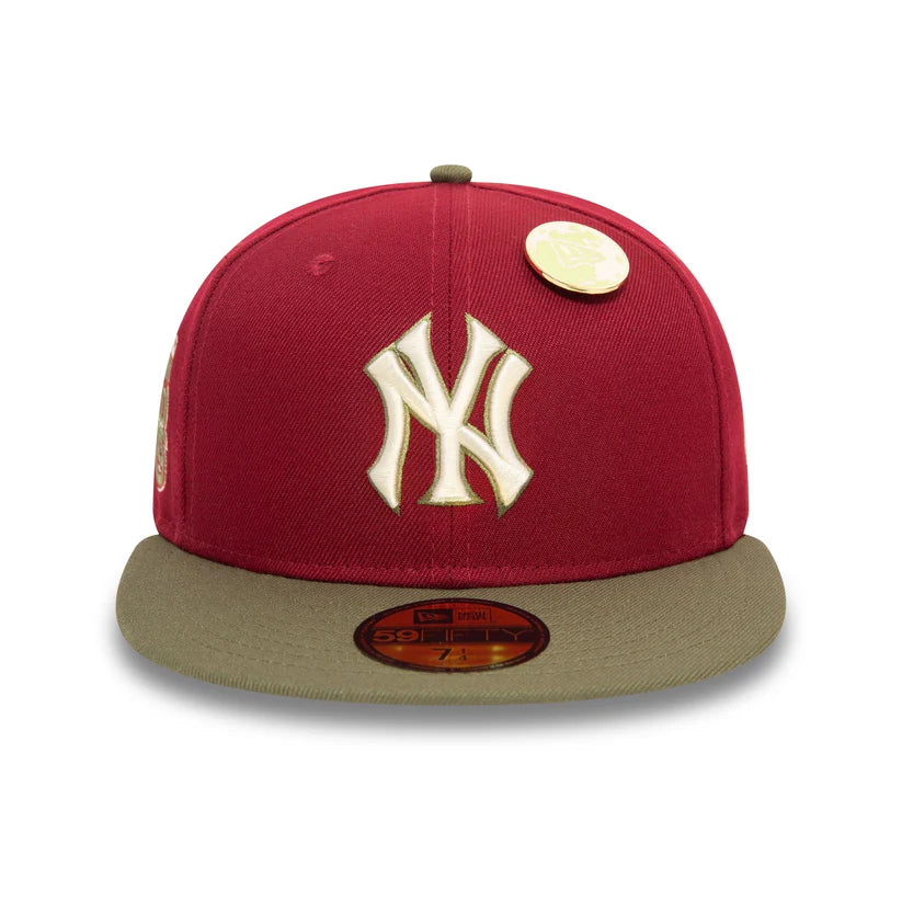 New Era  59FIFTY Red New York Yankees MLB Contrast Pin Fitted Cap