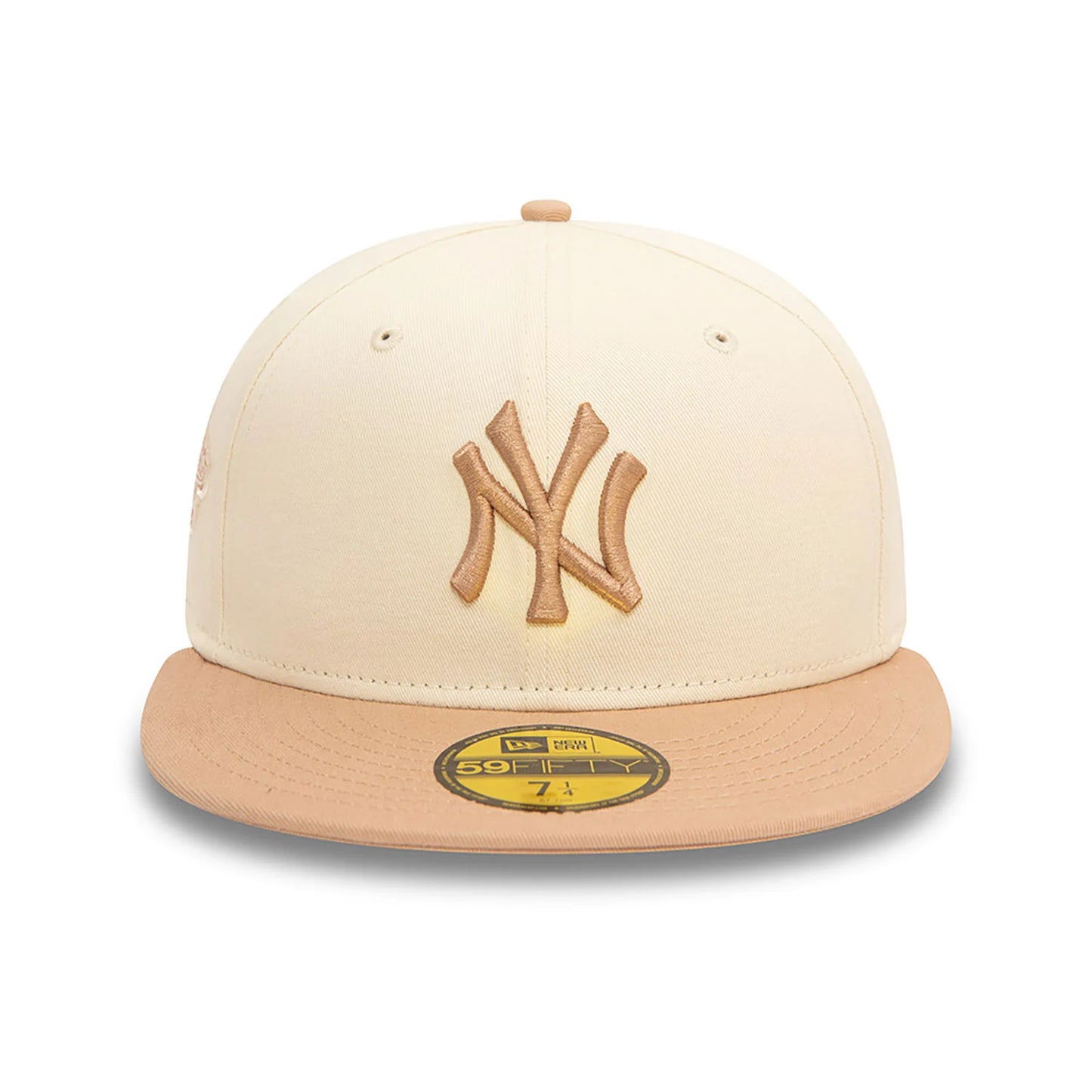 New Era New York Yankees MLB Side Patch Light Beige 59FIFTY Fitted Cap