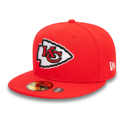 New Era Red Kansas City Chiefs NFL Official Team Colours 59FIFTY Fitted Cap