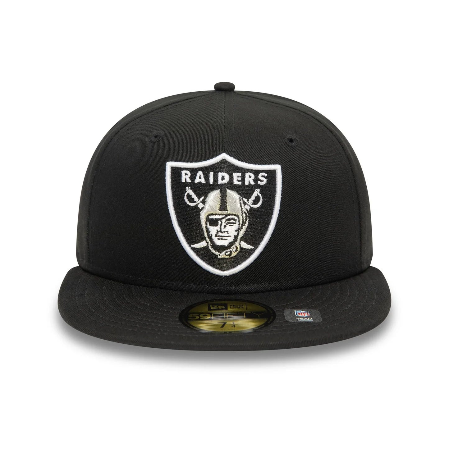 New Era Black Las Vegas Raiders NFL Official Team Colours 59FIFTY Fitted Cap