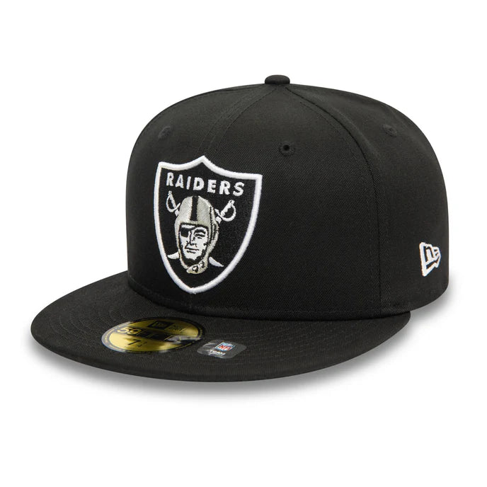 New Era Black Las Vegas Raiders NFL Official Team Colours 59FIFTY Fitted Cap