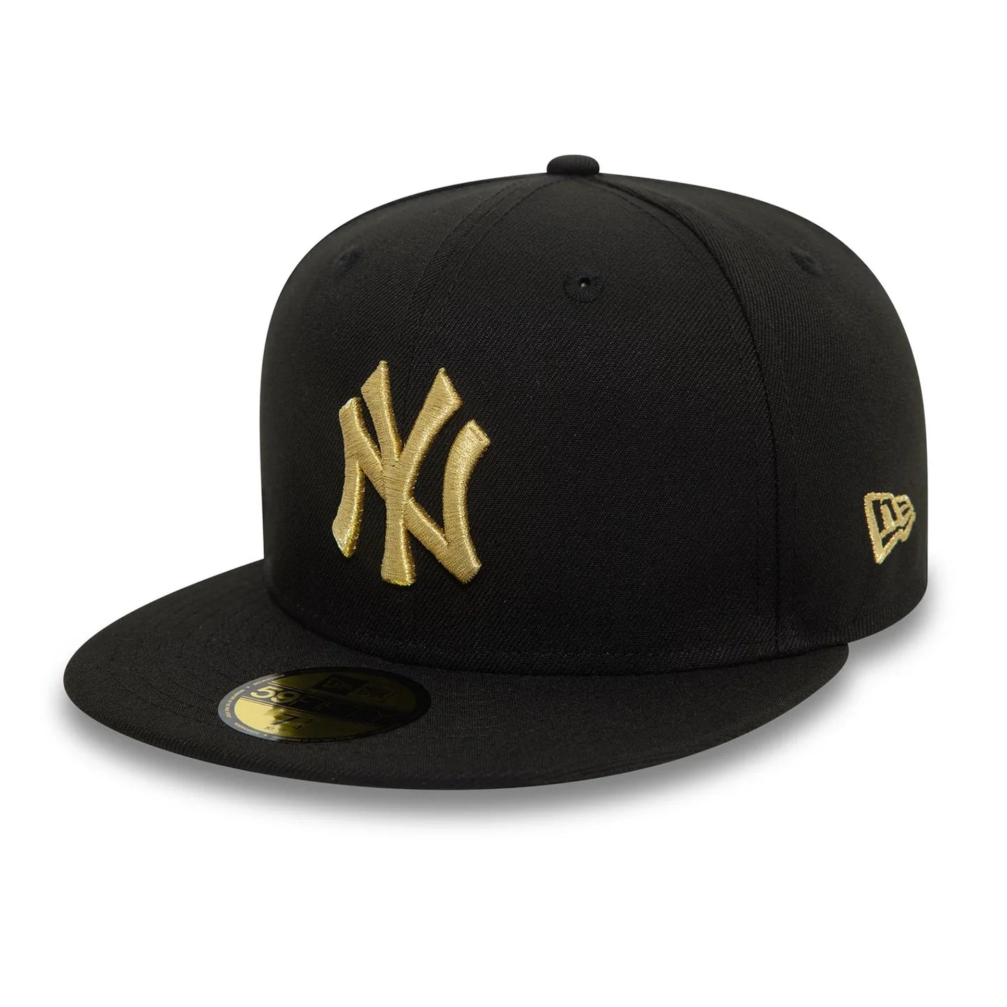 New Era Black Gold New York Yankees Cooperstown Metallic 59FIFTY Fitted Cap